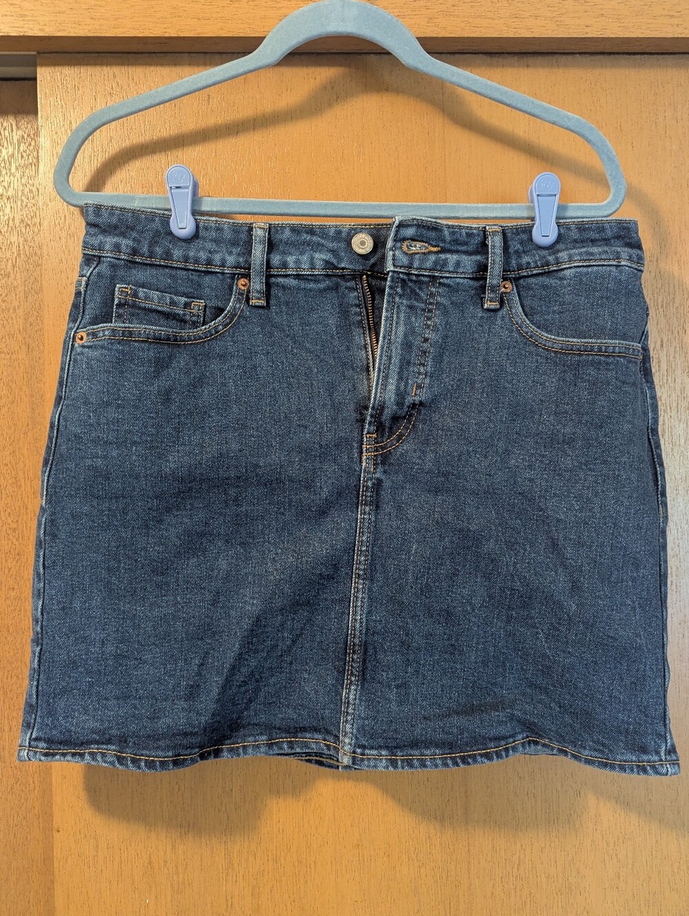 Old Navy Dark Blue Denim Mini Skirt